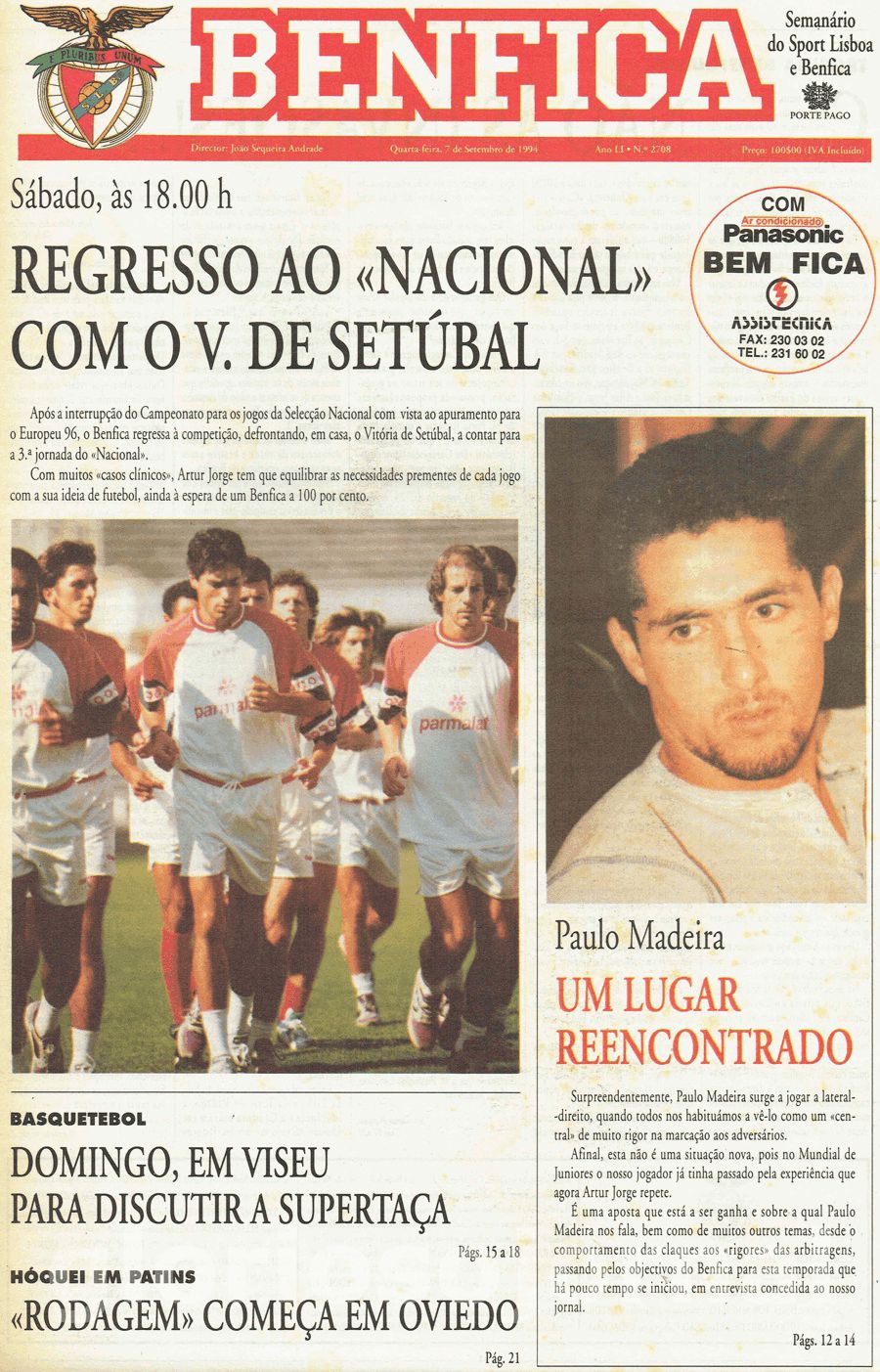 jornal o benfica 2708 1994-09-07